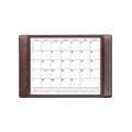 Dacasso Chocolate Brown Leather Desk Pad w/ 2022 Calendar Insert, 25.5 x 17.25 PR-3440